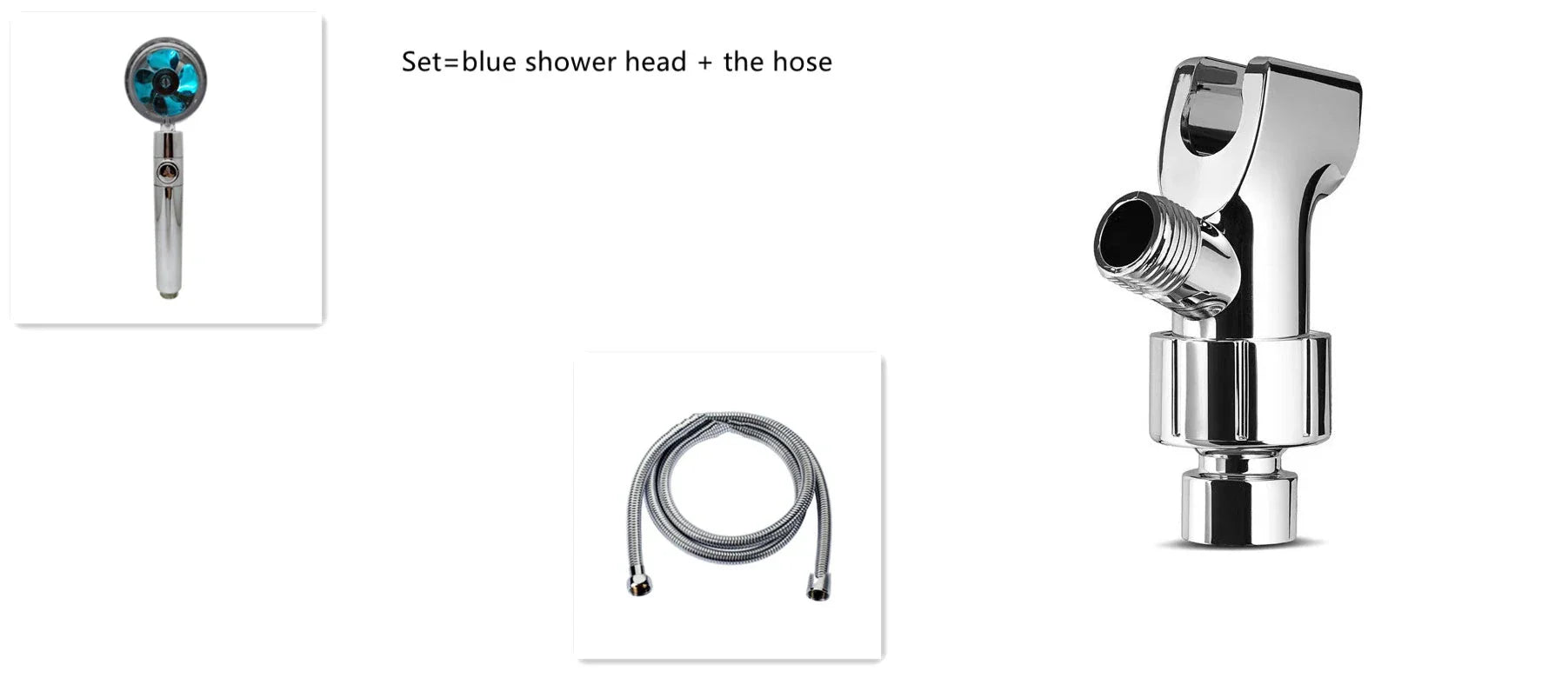 High-performance water-saving shower head with 360-degree rotation and fan feature, offering a luxurious shower experience