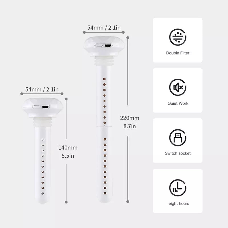 Donut mini humidifier USB car sprayer with compact design and unlimited water capacity