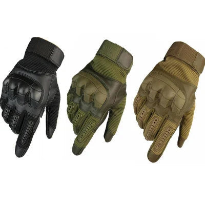 Rugged outdoor touchscreen gloves with reinforced knuckles, durable palm, and breathable wrist design for adventurous users
