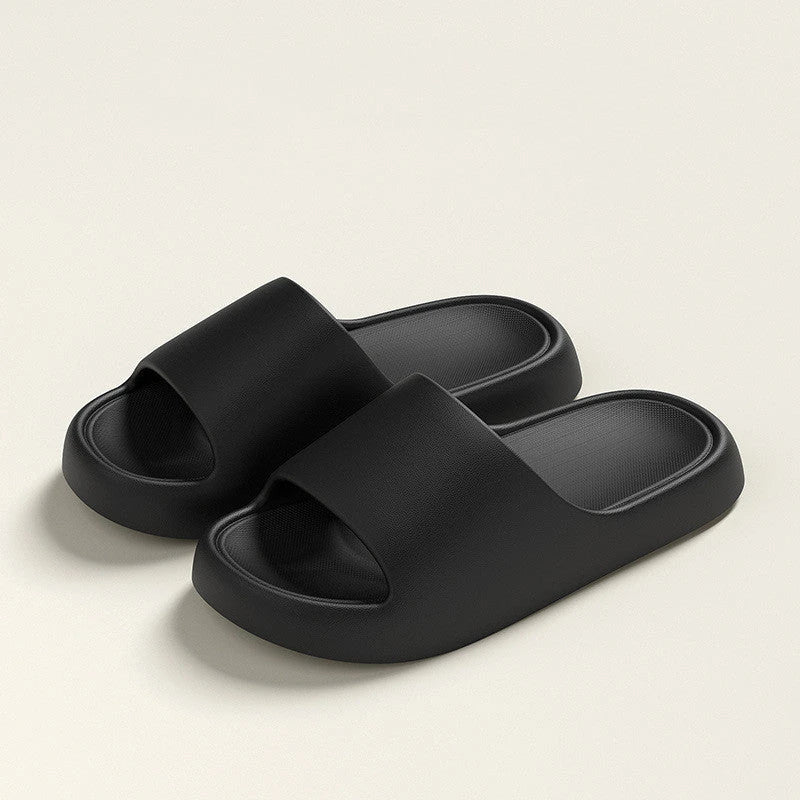 Cozy EVA foam slippers in a variety of vibrant colors with thick, cushioned soles and a slip-resistant design for comfortable indoor wear