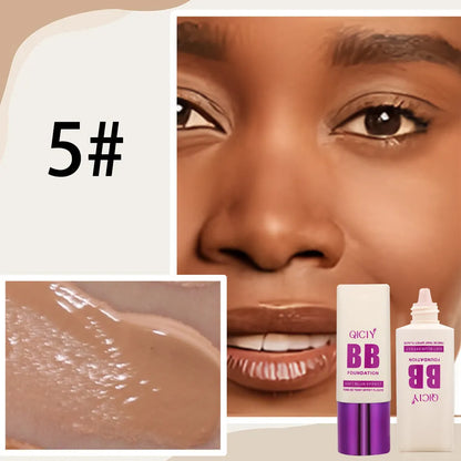 Feeding bottle style BB cream with brightening foundation and concealer effect in 10 colour shades