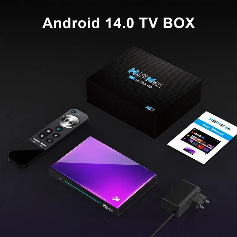 Android TV Box Set-top Box Development Board, Eight-core Edge Computing Device with HDMI, Bluetooth and WiFi, 96mm x 16.8mm Compact Design, 2GB/16GB to 8GB/128GB Memory Options, UK EU US AU Plugs