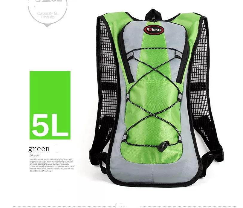 Lightweight waterproof outdoor sports backpack in selected color for running and off-road riding