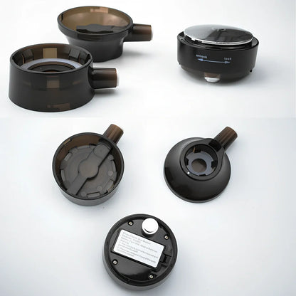 Black decanter foam foaming machine with two pieces for cocktail preparation