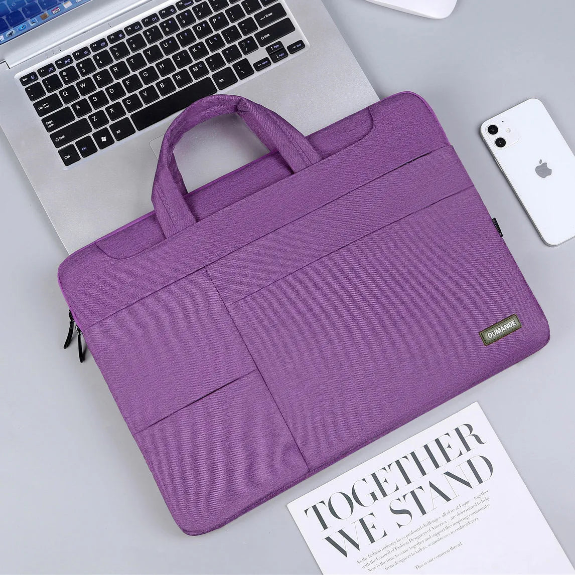 15.6-inch waterproof Oxford cloth laptop bag in six colour options with wear-resistant lining