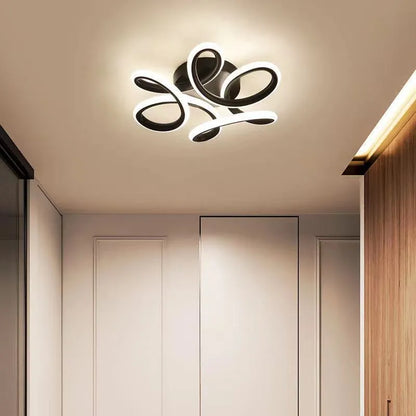 Modern silicone LED corridor light in butterfly and geometric shapes for entrance halls
