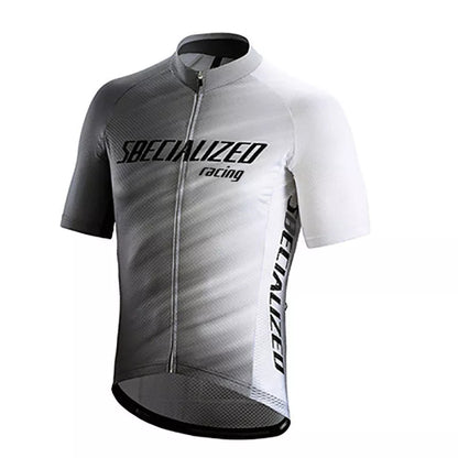 Men's summer mountain bike jersey with gel breathing pad for enhanced comfort