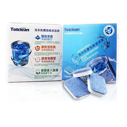 Active Oxygen Washing Machine Cleaner Tablets for deep cleaning and odor removal