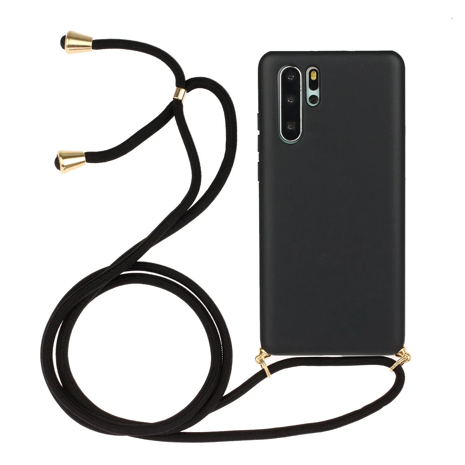 Huawei P30 floral patterned phone case with wrist lanyard attachment in multiple colour options
