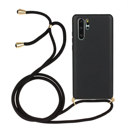 Huawei P30 floral patterned phone case with wrist lanyard attachment in multiple colour options