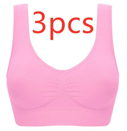 Women's seamless yoga tank top and sports bra in various colors for fitness and casual wear