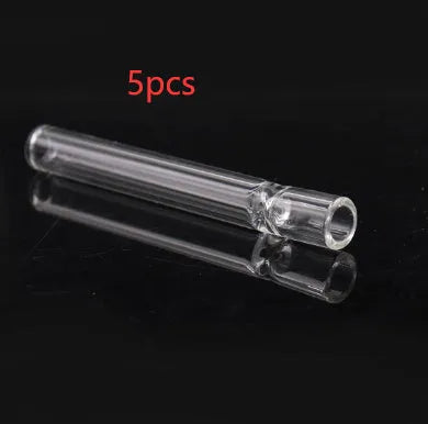 Clear glass telescopic suction nozzle pipe for aromatherapy diffusers in transparent pink colour