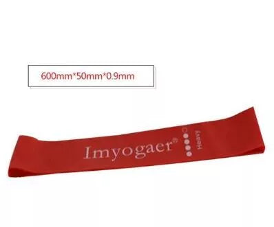 Natural latex resistance bands for yoga and fitness in various colors and resistance levels