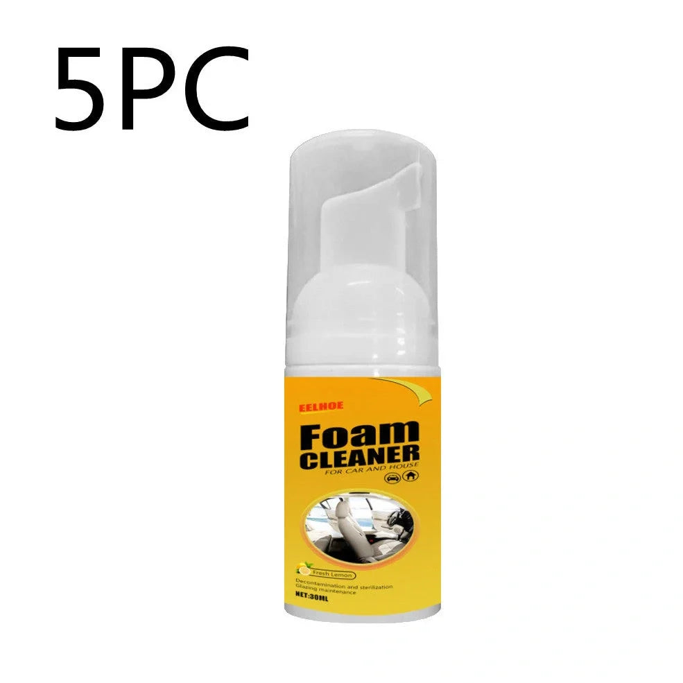 30ml car interior foam cleaner in 112mm container for spot cleaning seats and ceiling