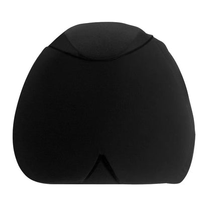 Simple solid colour cold compress cap in black, dark blue, or pink with fully enclosed design for head relief