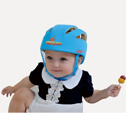 Adjustable baby safety helmet with anti-shock foam for toddlers in various colors