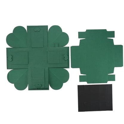 Premium craft paper keepsake gift box with adhesive photo album for organizing and displaying special occasion photos