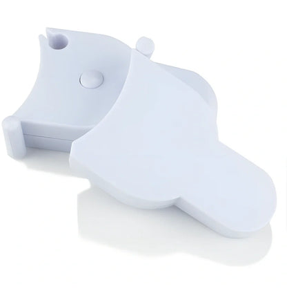 Automatic body measuring tape with 1.5m range showing dual metric and imperial measurement scales