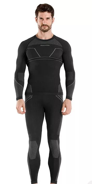 Naturehike Quick-drying underwear suits for men and women in black and grey or red options