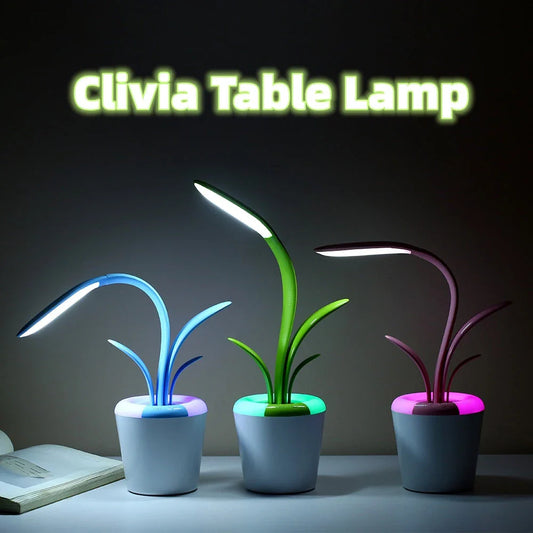Chic USB-Powered LED Desk Lamp with Adjustable Brightness and Ambient Lighting Modes