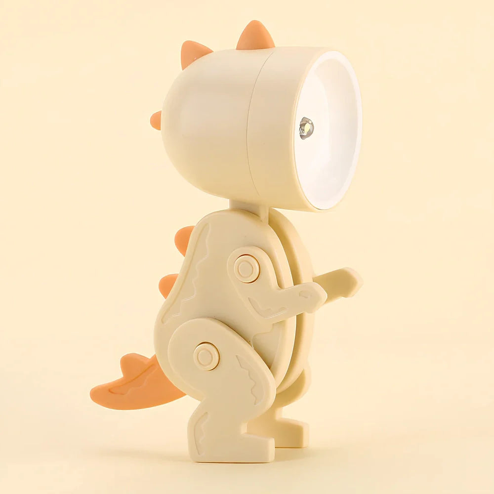 Hand-made mini night lamp with cartoon animal design in blue, measuring 33x55x80mm