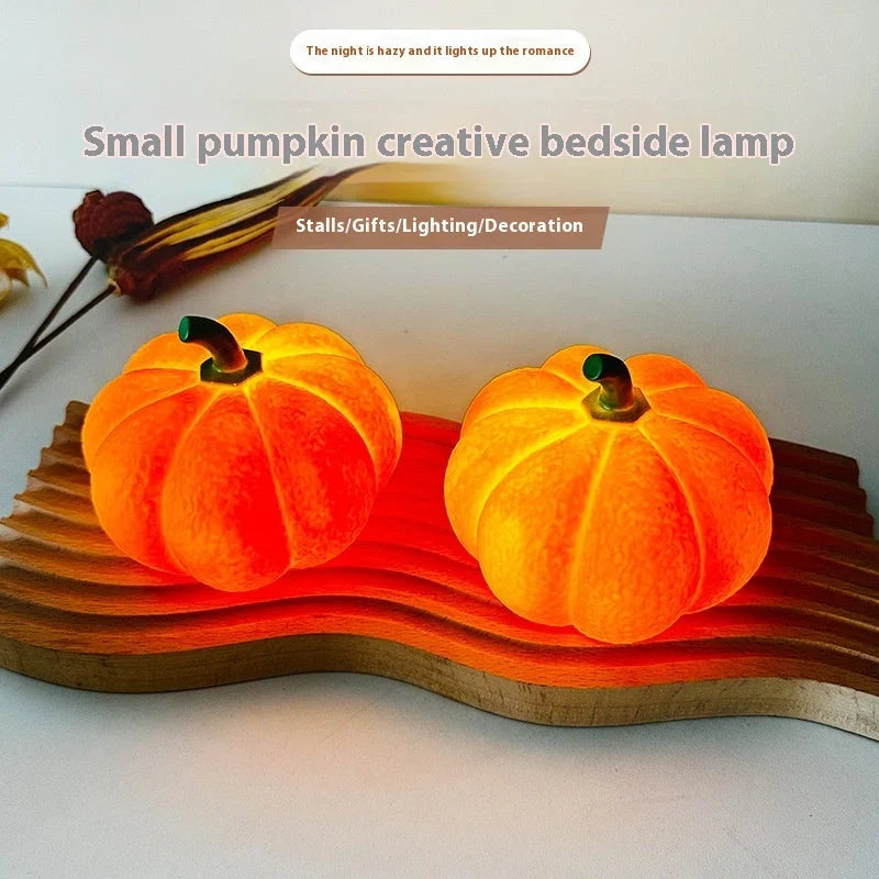 Adorable pumpkin Halloween night light with soft glow for eye protection