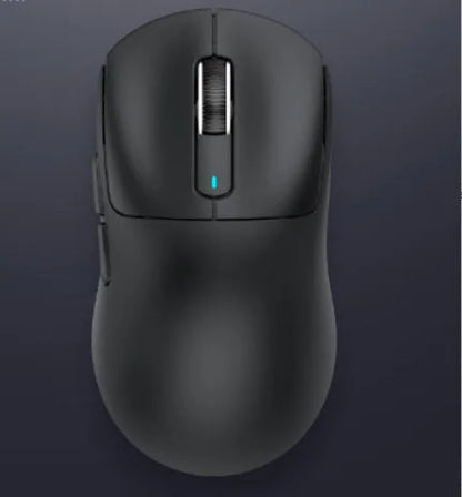 Wired wireless Bluetooth three-mode rechargeable mouse in black, white, lavender, red, or orange with antislip tape options