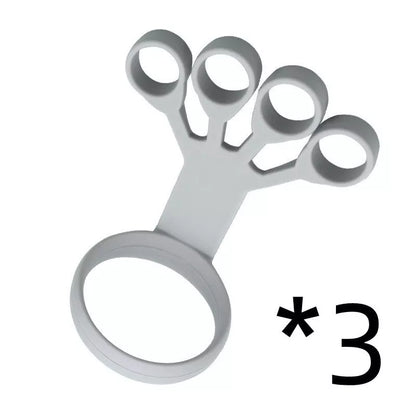 Silicone Wrist Tensioner for finger and wrist strength exercises in black, gray, and sapphire blue