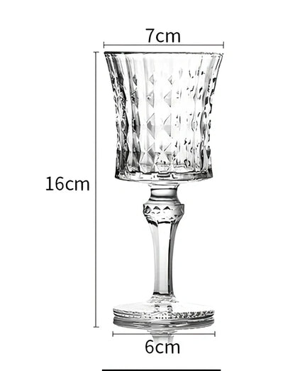 Creative transparent lead-free glass cup with seamless flat base for cocktails, 210ml capacity