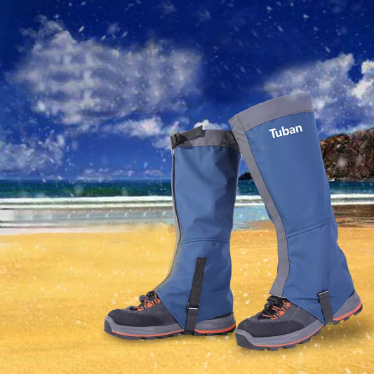 Outdoor Snow Kneepad in Black, Blue, or Orange for skiing and camping