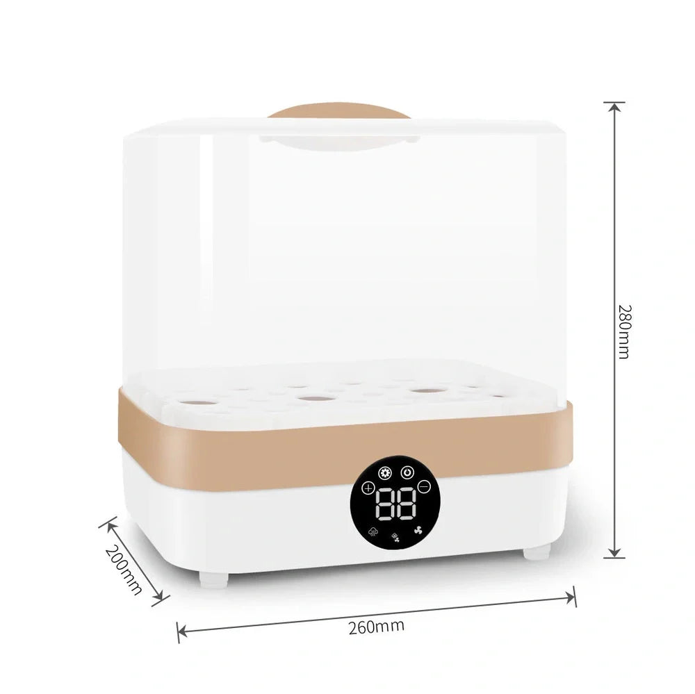 ZRX-0860 baby bottle steriliser dryer with polypropylene housing and 400W heating element