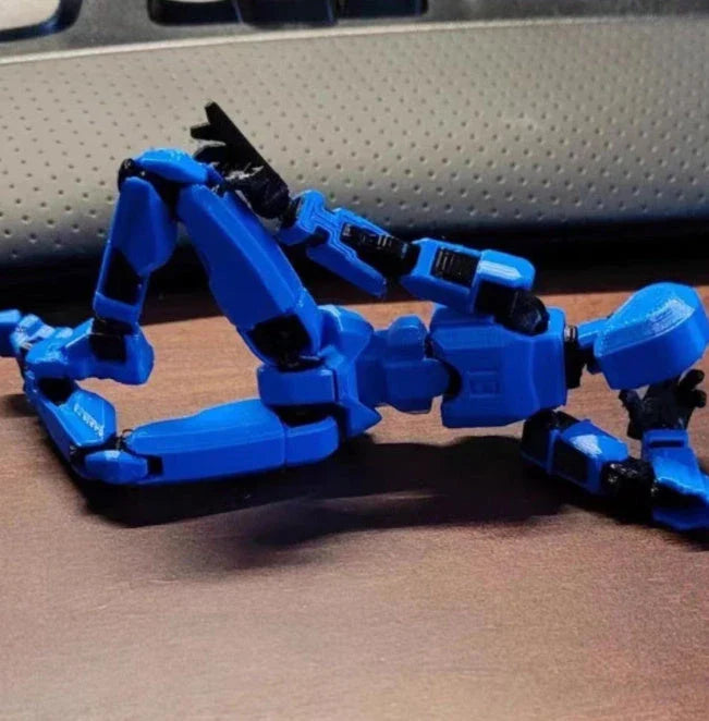 Versatile multi-jointed robotic action figure with customizable posing and design capabilities
