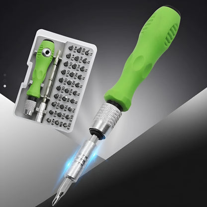 32-in-1 precision screwdriver set for mobile phone and electronics repair with multiple bits