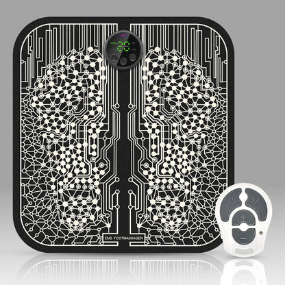 EMS Foot Massager Mat with adjustable modes and USB charging for foot relief