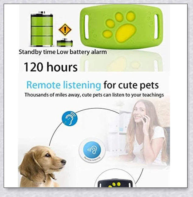 Smart GPS Cat Collar with real-time tracking, waterproof design, and long-lasting battery life