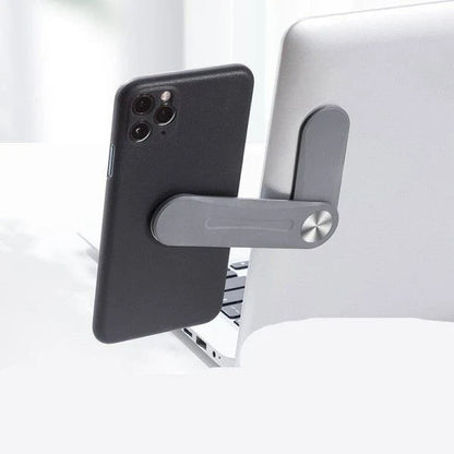 Aluminum alloy mobile phone holder with flexible, retractable design for hands-free use