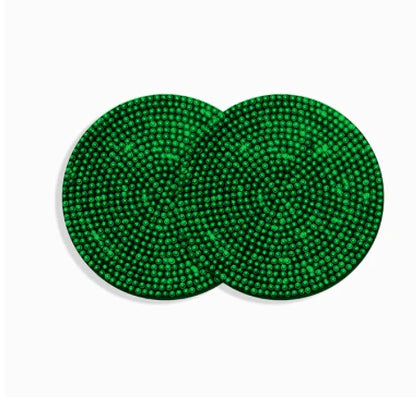 Bling Car Coasters with Crystal Rhinestones for Universal Cup Holders - Elevate Your Driving Experience