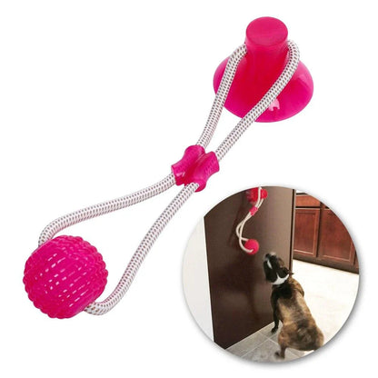 Green multifunctional pet cleaning toy with grooves and textures for teeth cleaning and chewing