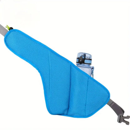 Adjustable Running Water Bottle Waist Pack with Reflective Safety Tabs and Multiple Pockets