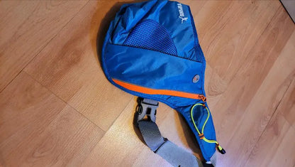 Adjustable Running Water Bottle Waist Pack with Reflective Safety Tabs and Multiple Pockets