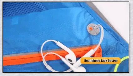 Adjustable Running Water Bottle Waist Pack with Reflective Safety Tabs and Multiple Pockets
