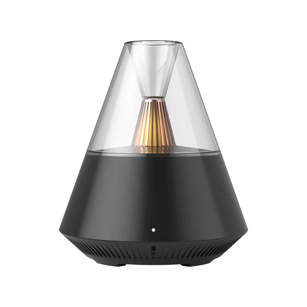 Candlelight USB Ultrasonic Essential Oil Diffuser with remote control and soft, warm lighting
