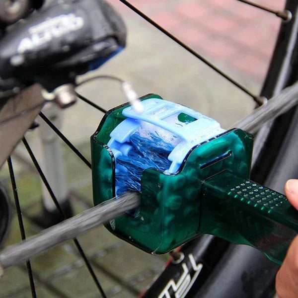 Bicycle Chain Cleaner Scrubber Brush Set - Premium Cycling Cleaning Kit for Mountain Bikes