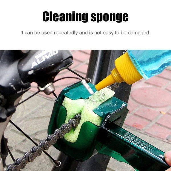 Bicycle Chain Cleaner Scrubber Brush Set - Premium Cycling Cleaning Kit for Mountain Bikes