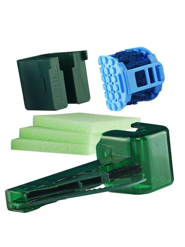 Bicycle Chain Cleaner Scrubber Brush Set - Premium Cycling Cleaning Kit for Mountain Bikes