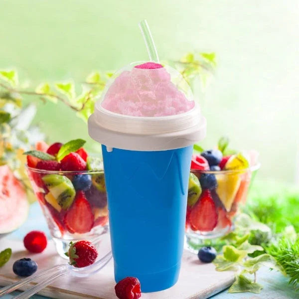 Frozen Brews Slushy Cup - Turn any drink into a delightful frozen treat in minutes with this durable, easy-to-use silicone cup