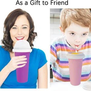 Frozen Brews Slushy Cup - Turn any drink into a delightful frozen treat in minutes with this durable, easy-to-use silicone cup