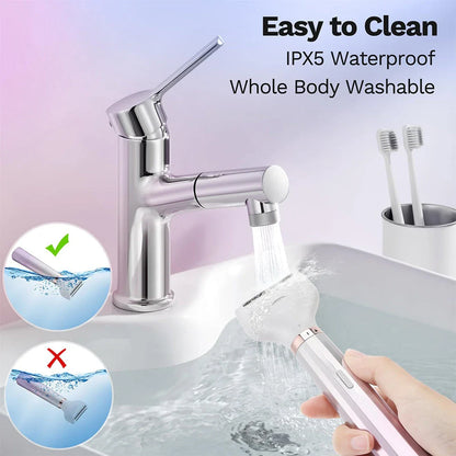 Electric razor shaver for women with detachable heads, hypoallergenic blades, and long-lasting battery for painless and efficient hair removal.