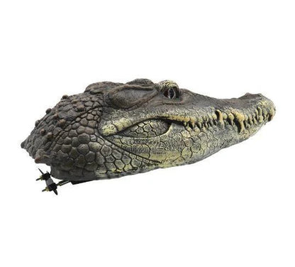 Crocodile Head Remote Control Boat - Realistic and Lifelike Water Toy with 2.4GHz Transmitter and Dual Propellers