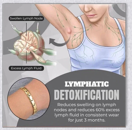 A stylish magnetic bracelet designed to stimulate lymphatic drainage and improve overall circulation for better health and wellness.